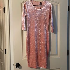 Pink Velvet Dress